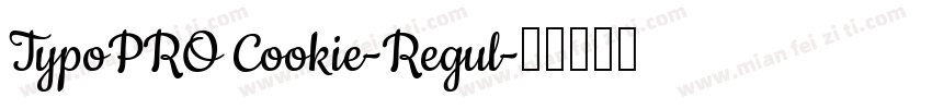 TypoPRO Cookie-Regul字体转换